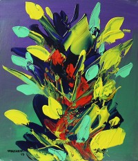 Mazhar Qureshi, 12 X 14 Inch, Oil on Canvas, Florat Painting, AC-MQ-075